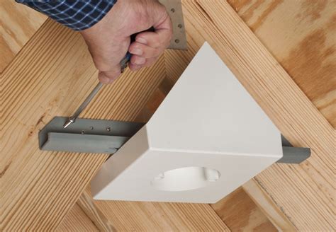 cathedral ceiling electrical box|vaulted ceiling fan mount box.